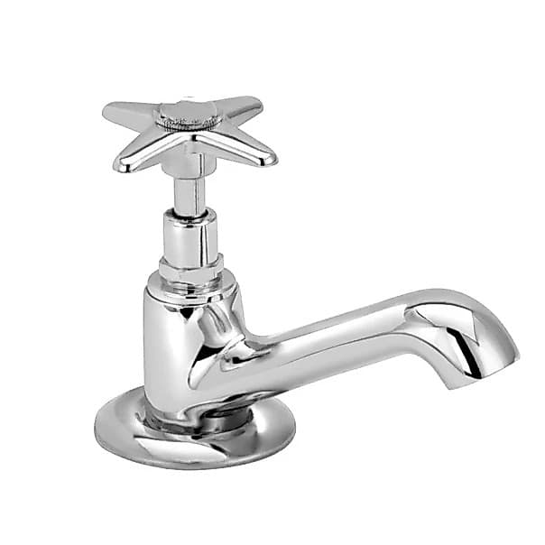 Torneira para Banheiro Lavatório Bancada  Econômica Simples Cromada Metal Vedante 1193 C-23