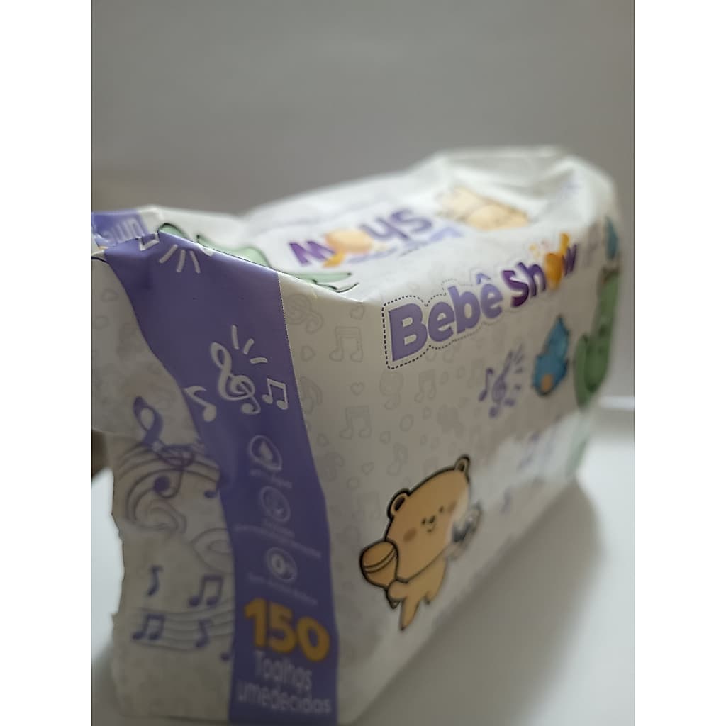 TOALHA UMIDECIDA BEBE SHOW  150 UNIDADES