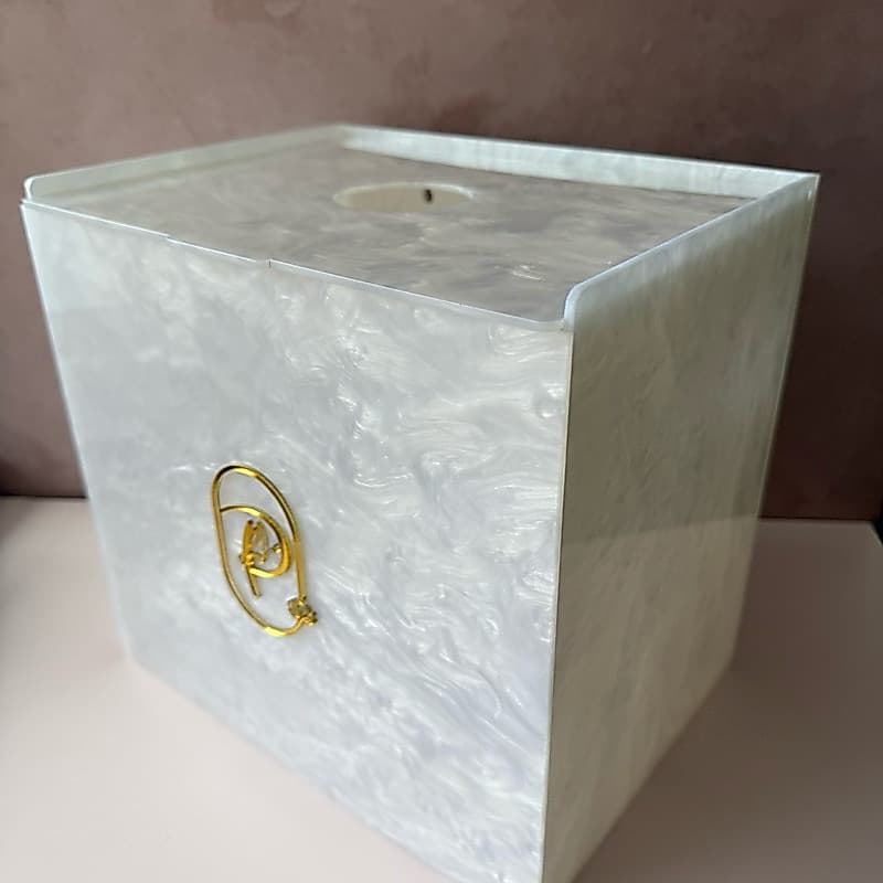 Caixa coletora perfuro cortante descarpack 7 litros personalizada em acrílico madreperola estética biomedicina clínica