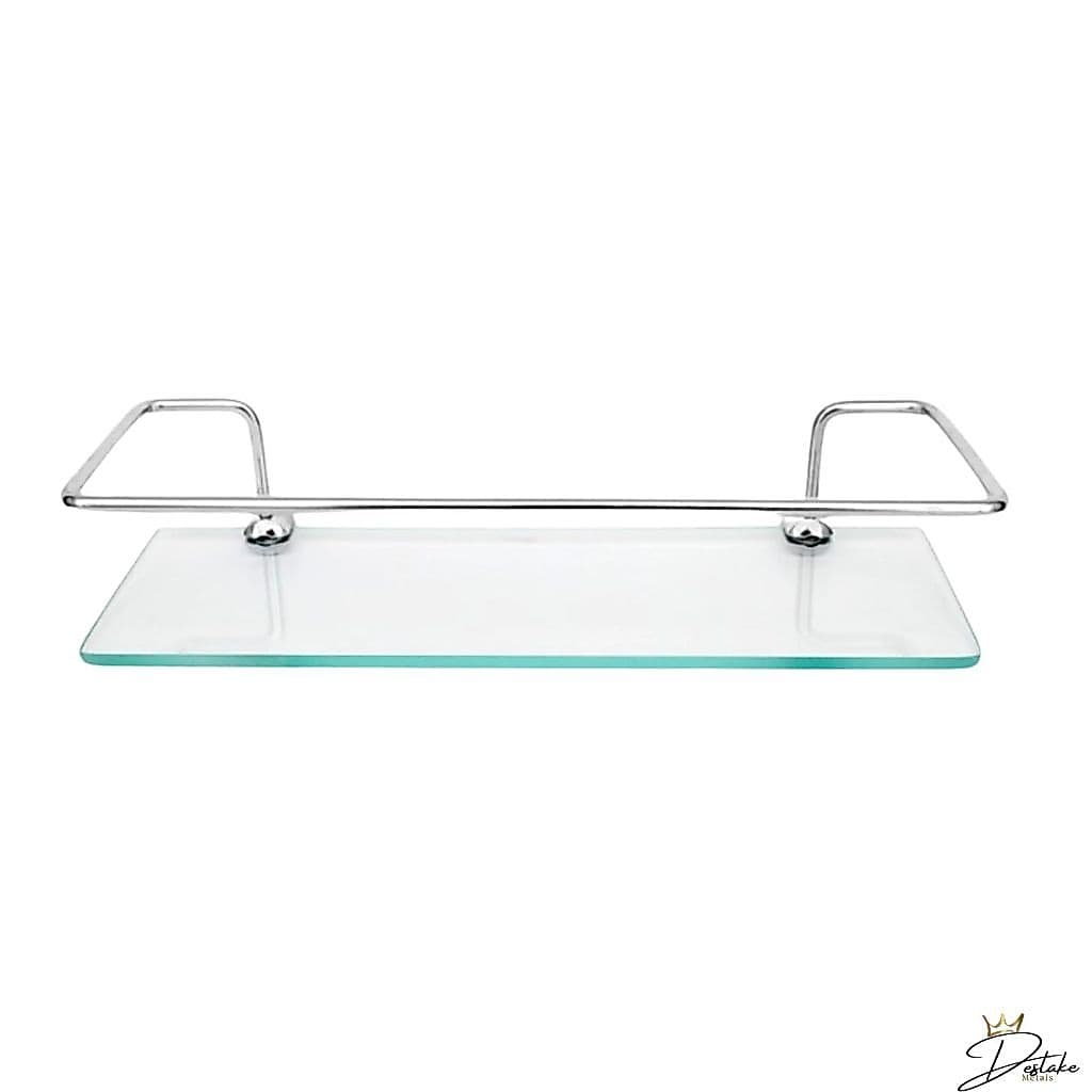 Porta Shampoo Reto Vidro Incolor 6cm 10X30cm