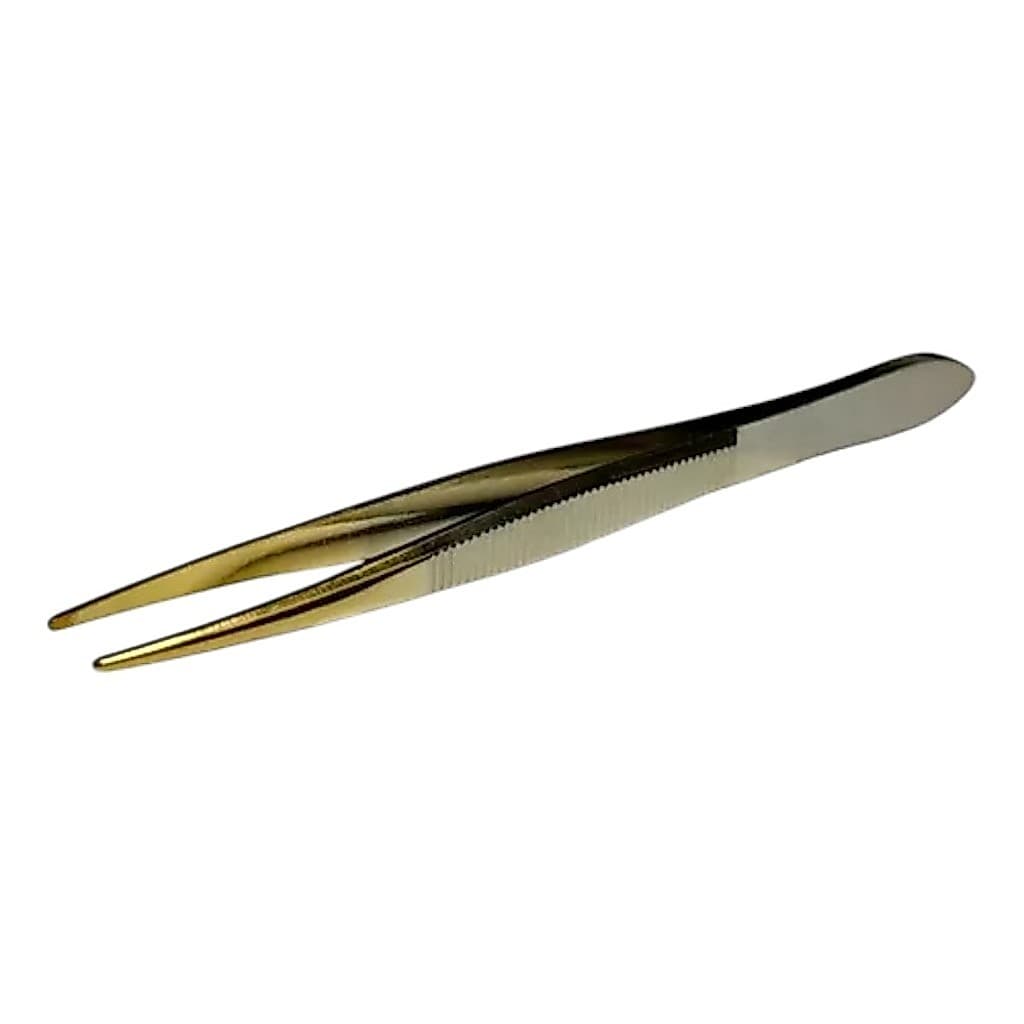 Pinça Para Sobrancelha Gold Dourada Ponta Fina Pontuda Design Sobrancelhas Estética Estek