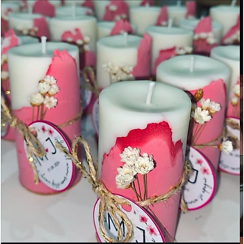Kit 10 Velas Aromáticas Lembrancinha de Casamento | Aniversário | Festas | 40g