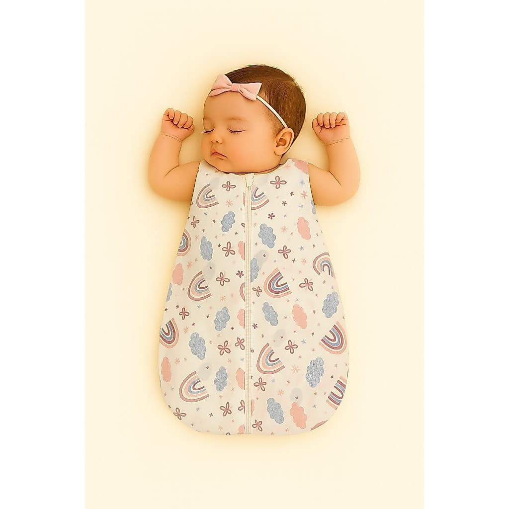 Saco de dormir de bebê body Sherpa quentinho estampado