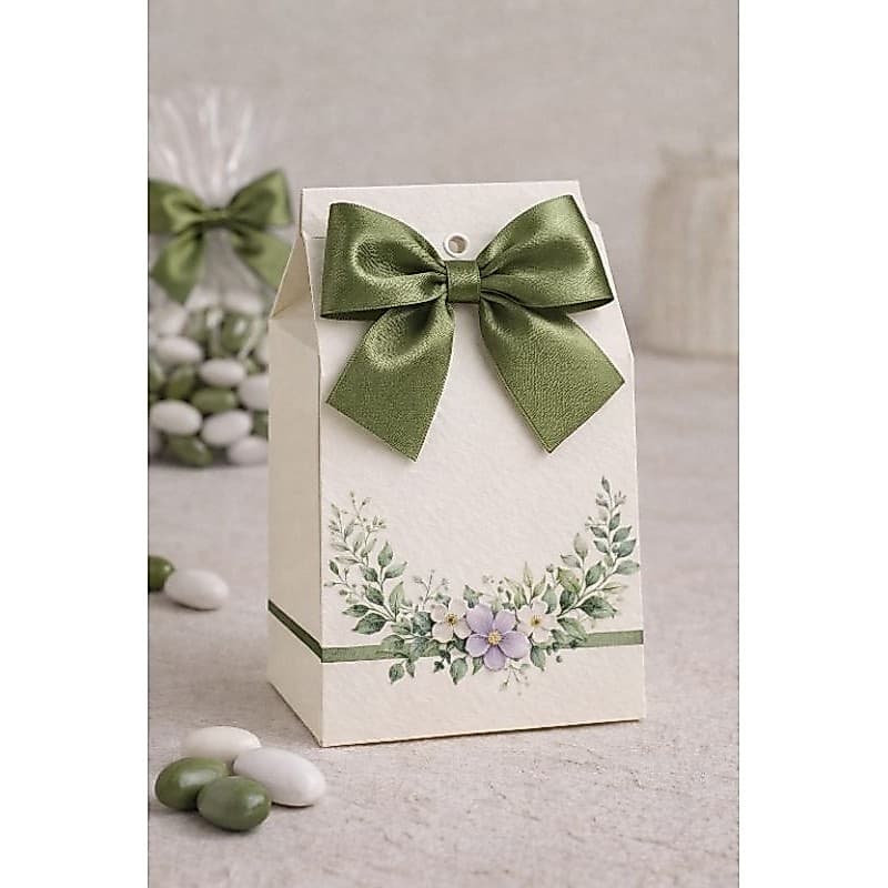 Laços de Cetim Verde Militar com Fio Encerado – 8x8cm Ideal para Lembrancinhas e Artesanato Envio Imediato