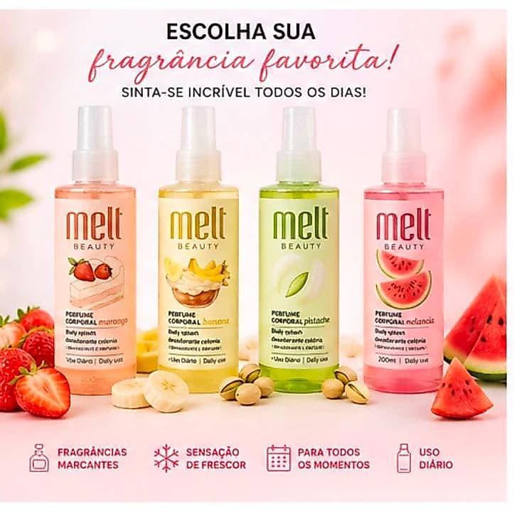 Body Splash Perfume Corporal Desodorante Colônia