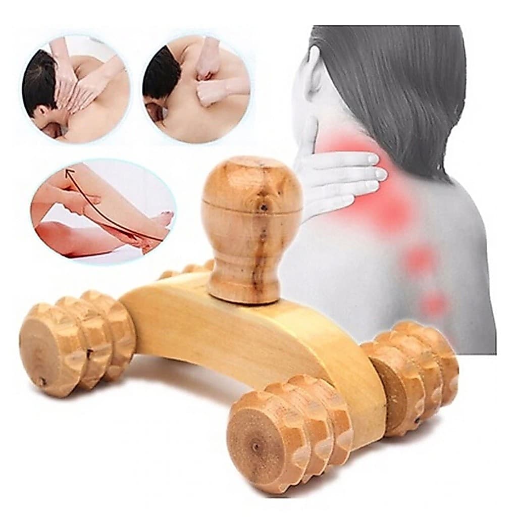 Massageador Carrinho De Madeira Massagem Bem Estar Terapia