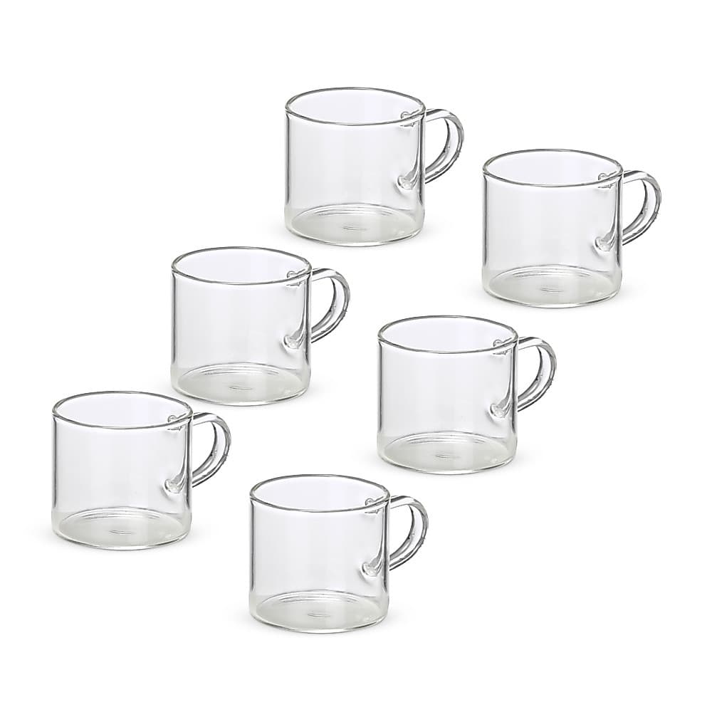 Kit Xícaras de Vidro 6 Peças