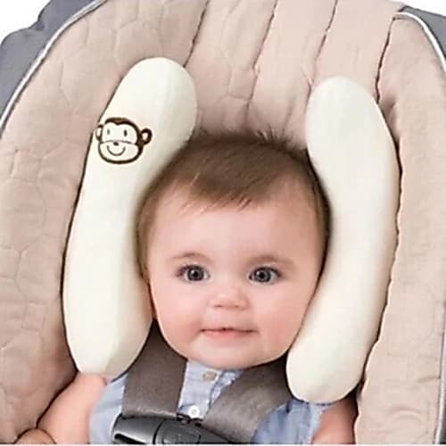 1Pcs Encostos De Cabeça Macios Para Bebês Em Forma De U Almofada Carrinho De Bebê Carro Infantil De Segurança