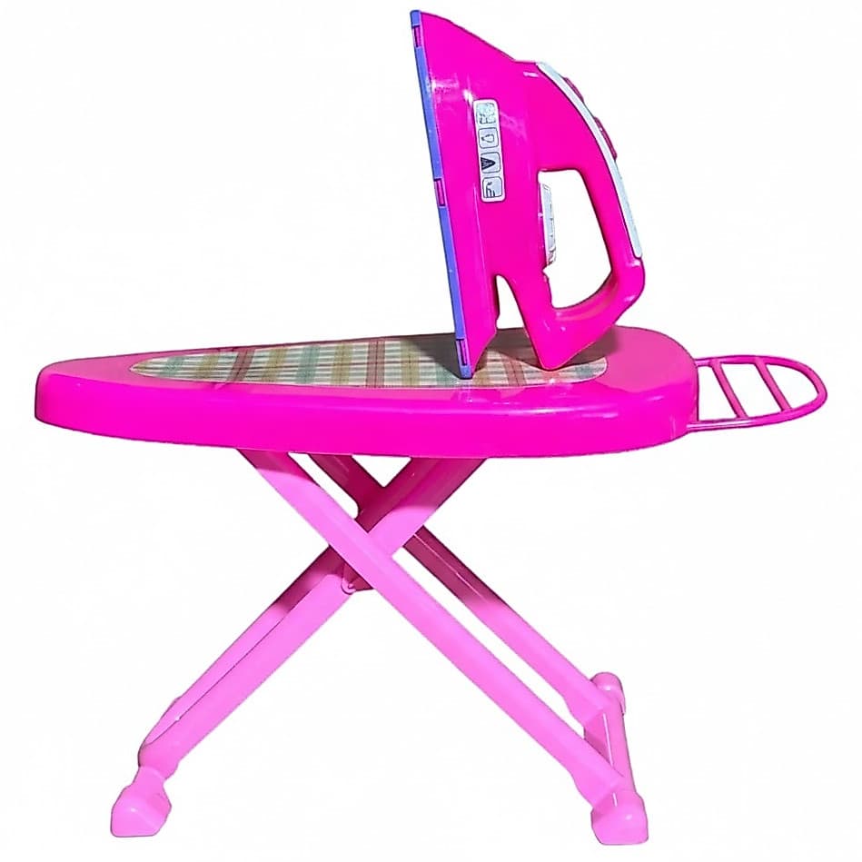 Brinquedo Tábua De Passar Roupa + Ferro Infantil Passando A Roupinha Kit Passadeira Faz de Conta