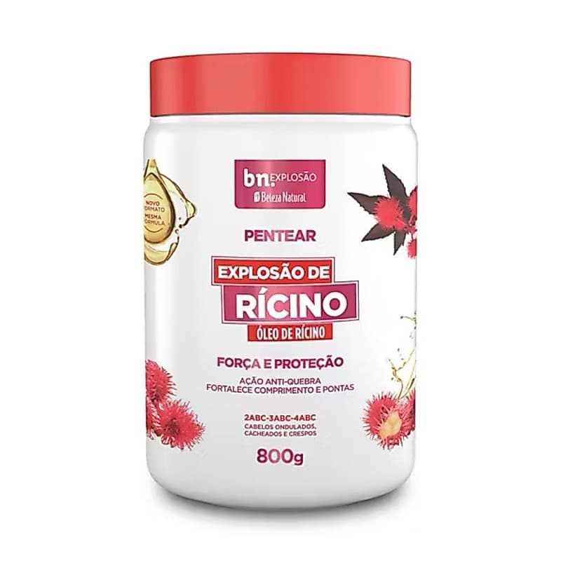 Beleza Natural Creme de Pentear 800g Bn Cachos Cabelos Crespos