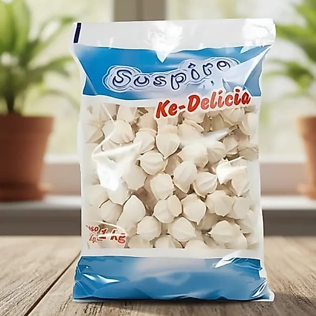 Suspiro Tradicional 1Kg Merengue Crocante Para Sobremesa Lembrancinhas Festas Decoração