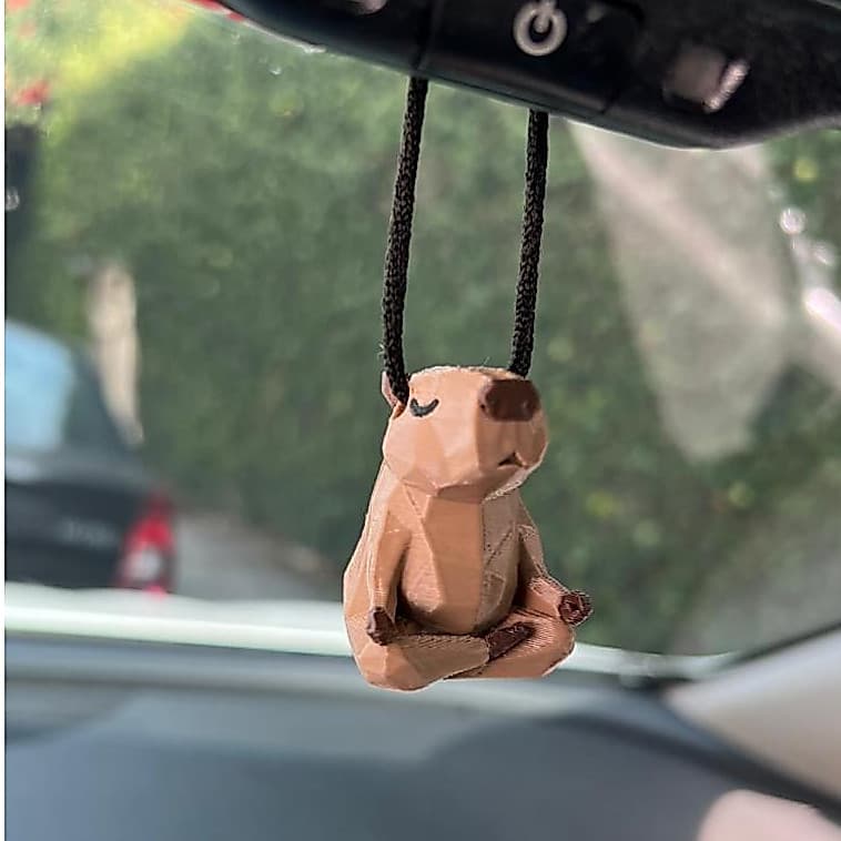 Aromatizador Automotivo Capivara (Cheirinho e Acessório para Carro Premium)