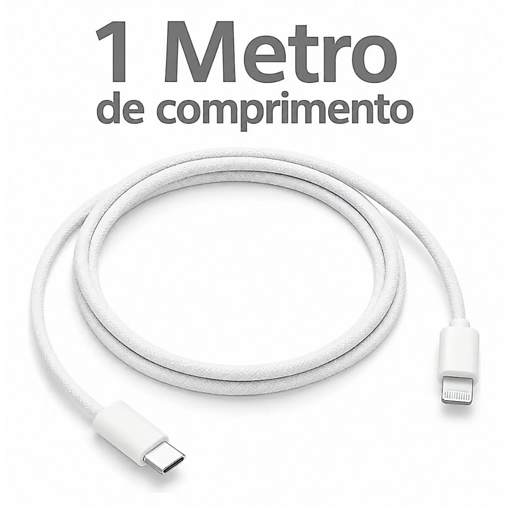 {PREMIUM} Cabo Tipo C para lightning – Compatível iPhone 8,10,X,12,13,14, Samsung e Xiaomi