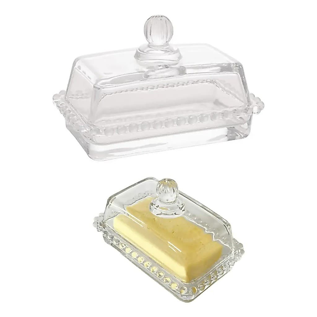 Kit Meleira Açucareiro Manteigueira Bandeja Wolff Pearl Luxo Mesa Café Chá Organização Cozinha Decoração Elegante