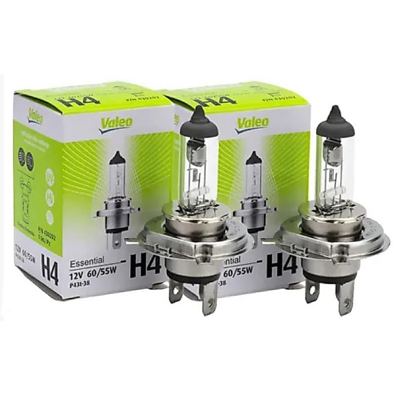 Par de Lâmpada H4 12v 60/55w Farol Halógena - Valeo