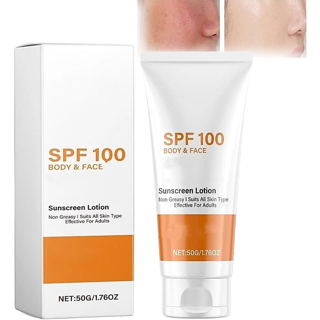 Protetor solar SPF100, 50g, Factor 100 Sun, protetor solar facial, à prova d'água e hidratante, contém ingredientes de p