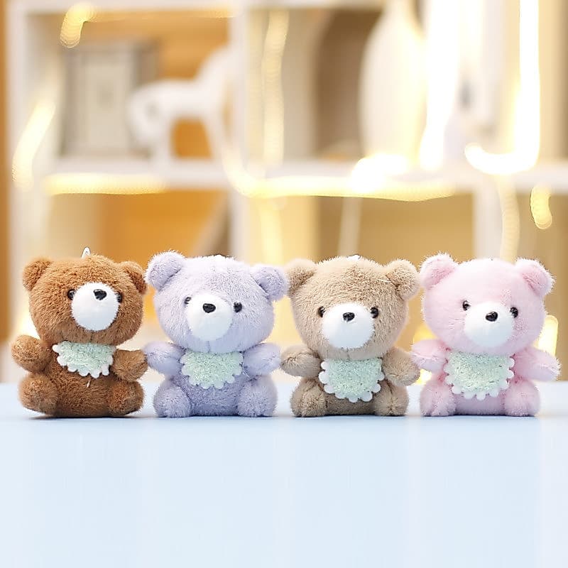 [Estoque pronto] Brinquedo de pelúcia Bellyband Bear Doll Cute Doll Girl Gift Bag Pingente Boneca Chaveiro Pequeno Pinge
