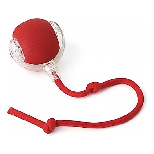 Brinquedo Bola Interativa Giratória Para Gatos e Cães Mordedor Limpa Dentes Anti Tédio Pet Top