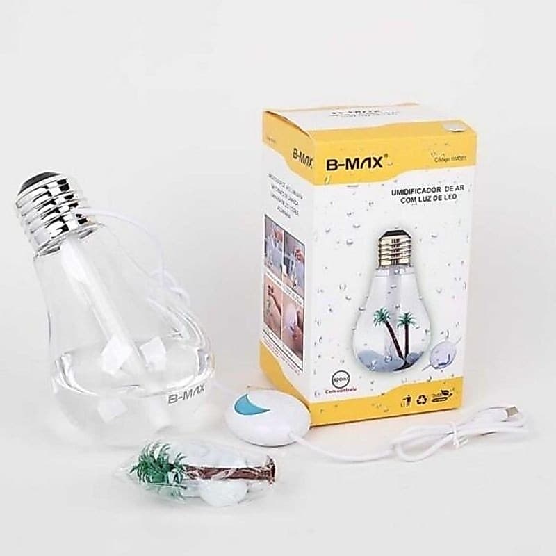 UMIDIFICADOR DE AR COM LUZ DE LED BMAX BM001