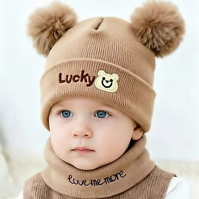 Primavera, Outono, Inverno 0-3-6-12 Meses Conjunto de Chapéu Único para Bebês Meninos e Meninas, Chapéu Quente de Tricô