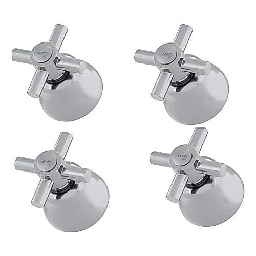 Kit4 Acabamento Registro C37 Deca/docol Metal Cromado Blukit Cromado Cromado