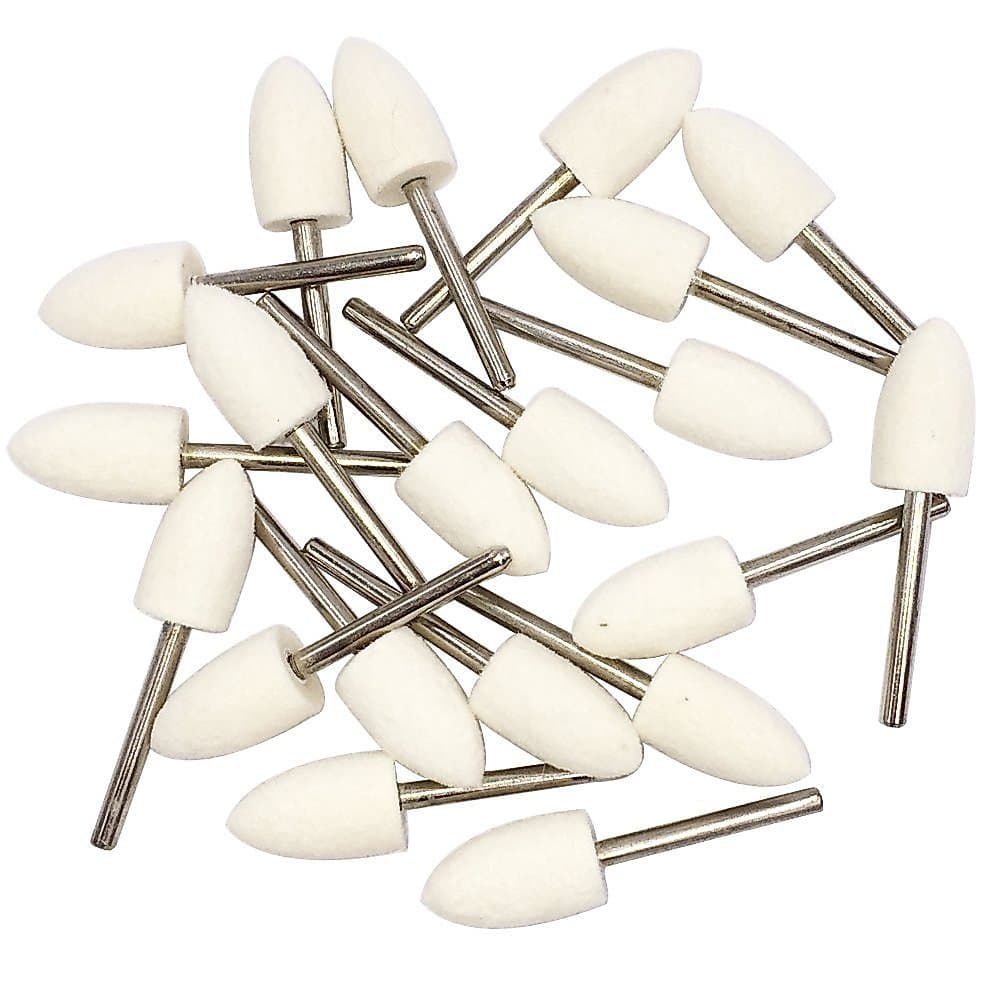 Kit de Pontas de Polimento com Disco Abrasivo, Kit de Polimento de Alumínio com Feltro de Lã, Mandril Cônico Branco, Ace