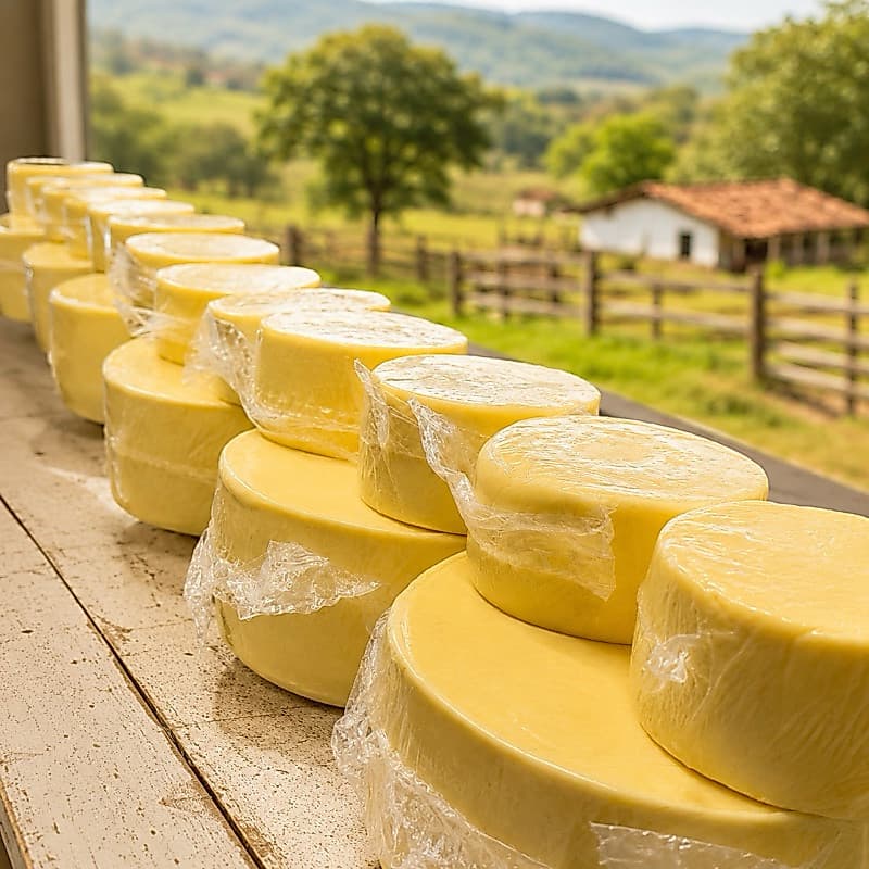 Queijo Tipo Parmesão Curado Mineiro 400g 850g Queijo Maturado Sabor Marcante para Massas Lanches e Tábuas de Frios