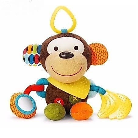 Boneca De Brinquedo Baby Cartoon Rattle Toy , Pendurar Berço , De Pelúcia Macia Para Animais Teether