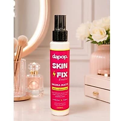 Bruma Fixadora Dapop Vegana Skin Fix Bruma Matte 120ml não craquela Maquiagem
