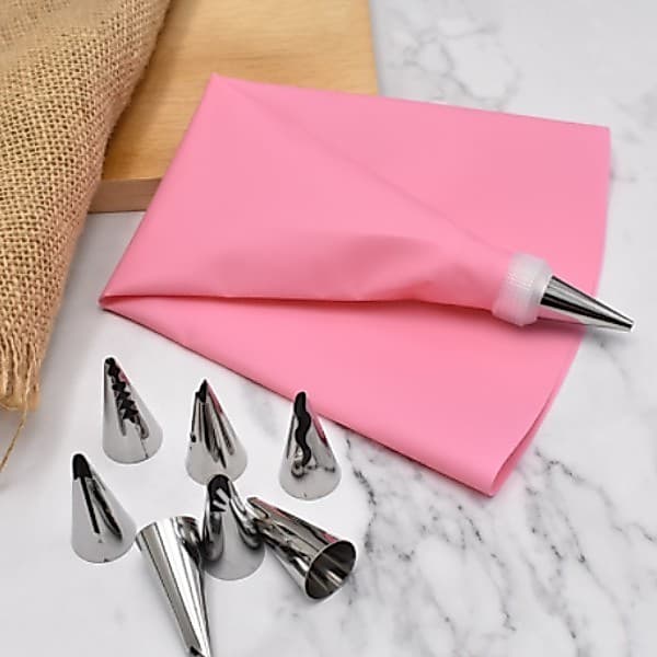 Conjunto De 24 Bicos De Silicone Para Decoração De Bolos Com Cobertura