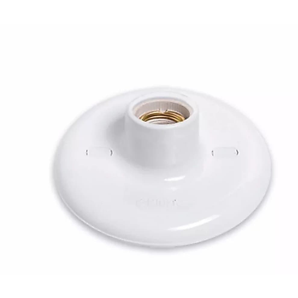 Plafonier Plafon Soquete Louça E27 Branco Pluzie Ideale