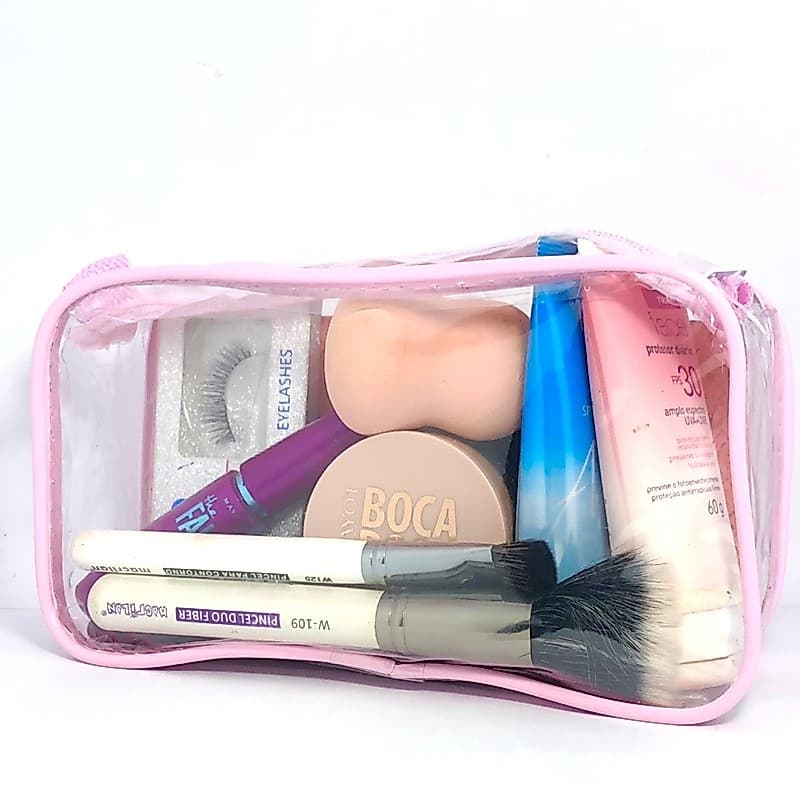 kit 3 necessaire com 3 cores diferentes /kit organizadora-maquiagens-kit barda -estojo / necessaire para viagem /estojos escolares / faculdade