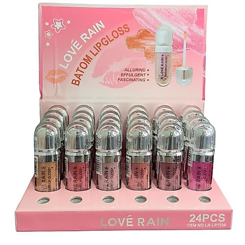 LOVE RAIN Batom LIP GLOSS Coleção novas Cores Boca Linda LR-L703 Imagem Original