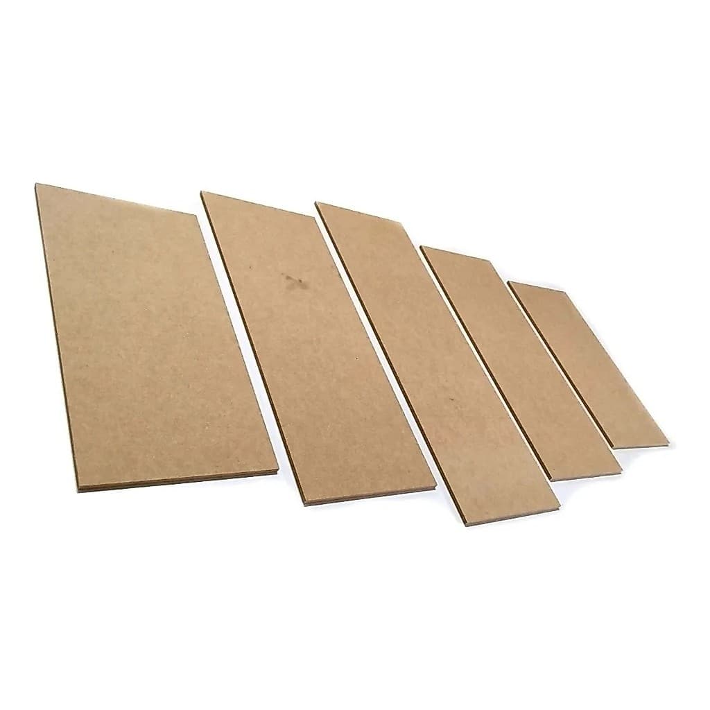 Chapa Mdf Cru 3mm Placa Decoração Mosaico - 1 kit de 5 peças - corte de qualidade