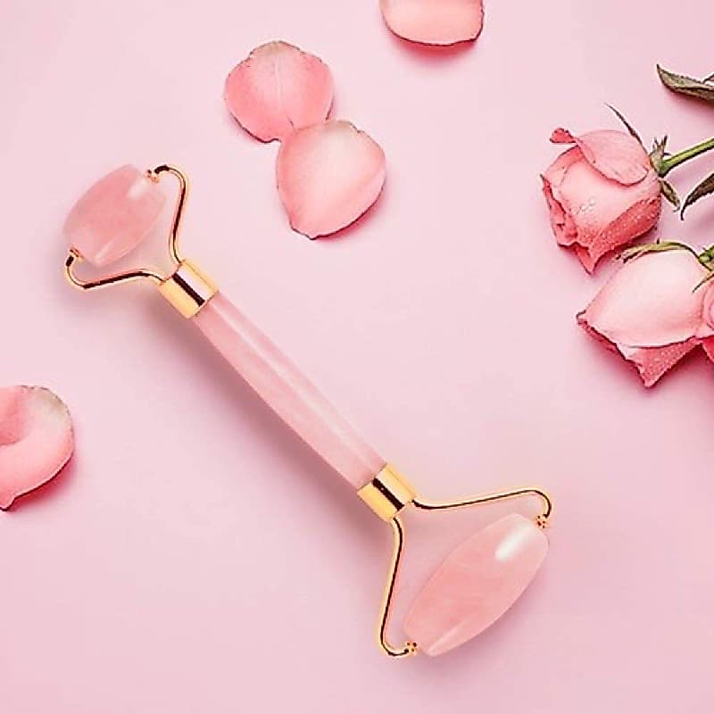 Pedra De Jade Rolo Massageador Facial Anti Estresse Facial