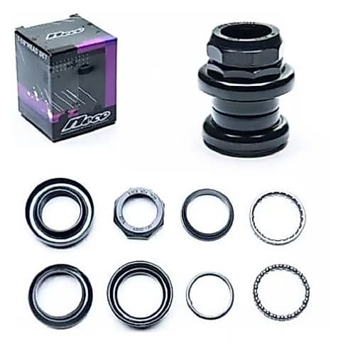 Caixa Direção Para Bike Over Rosca 25,4mm 8 Pçs Preto Neco H841