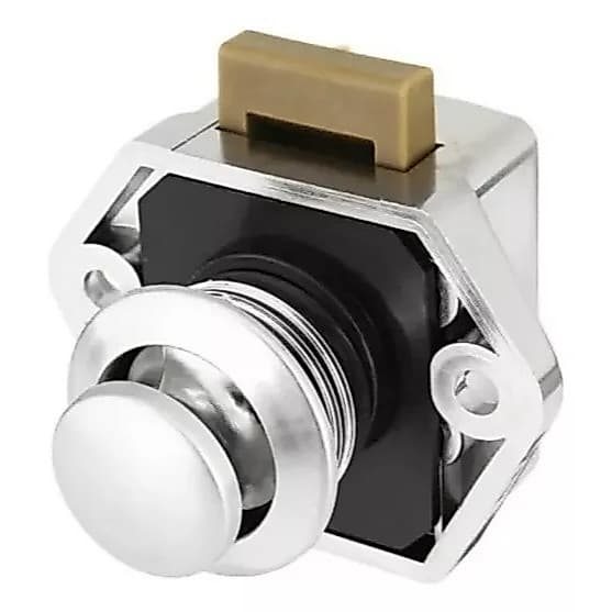Puxador Trava Push Lock Click Motorhome Trailer Gaveta Barco Lancha