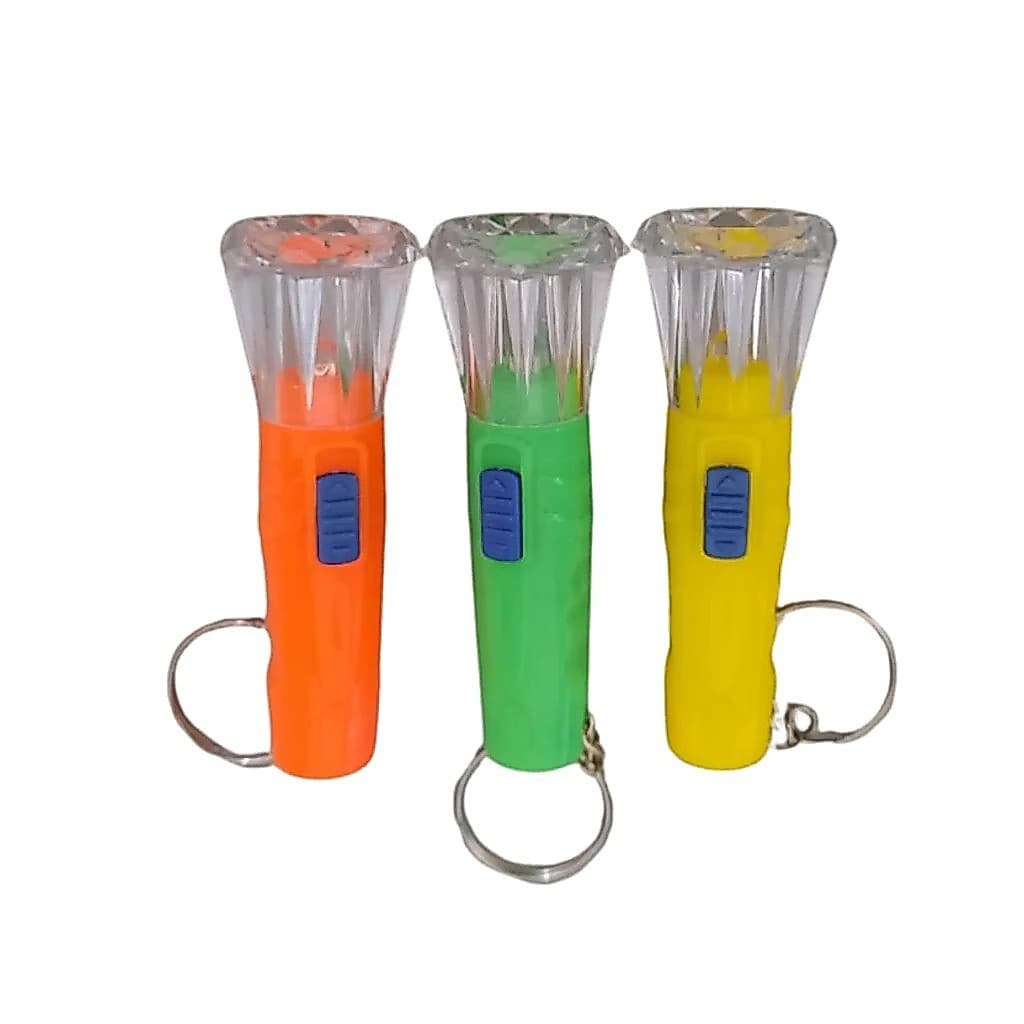 Kit com 12 Mini Lanternas LED Táticas Portáteis de Longo Alcance - Chaveiro para Uso Noturno