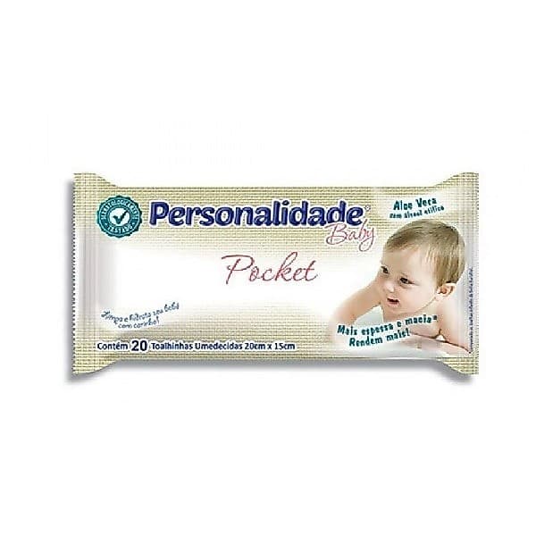 TOALHA UMEDECIDA PERSONALIDADE 20 UNID. Pocket