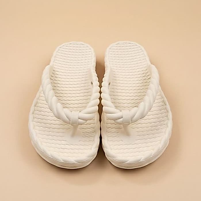 Sandália Chinelo Trançada Chinelo Nuvem Feminina Ortopédica Leve e Macia - 3 Tranças