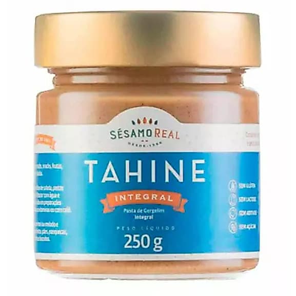 Tahine Integral Pasta de Gergelim Integral Sésamo Real - 220g