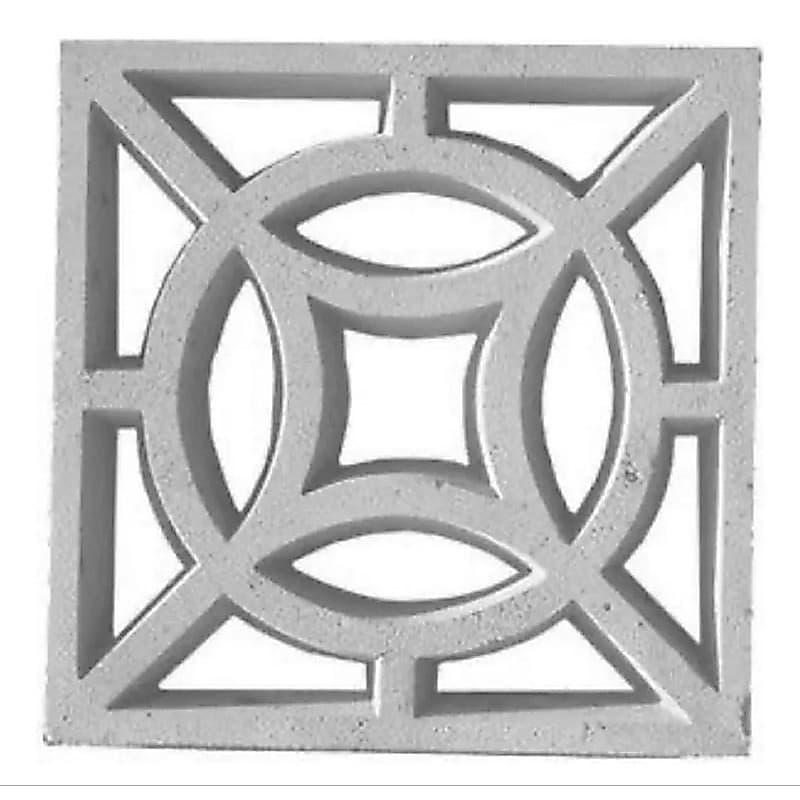forma vazada abs 2mm cobogo Suíça  39x39x3,5