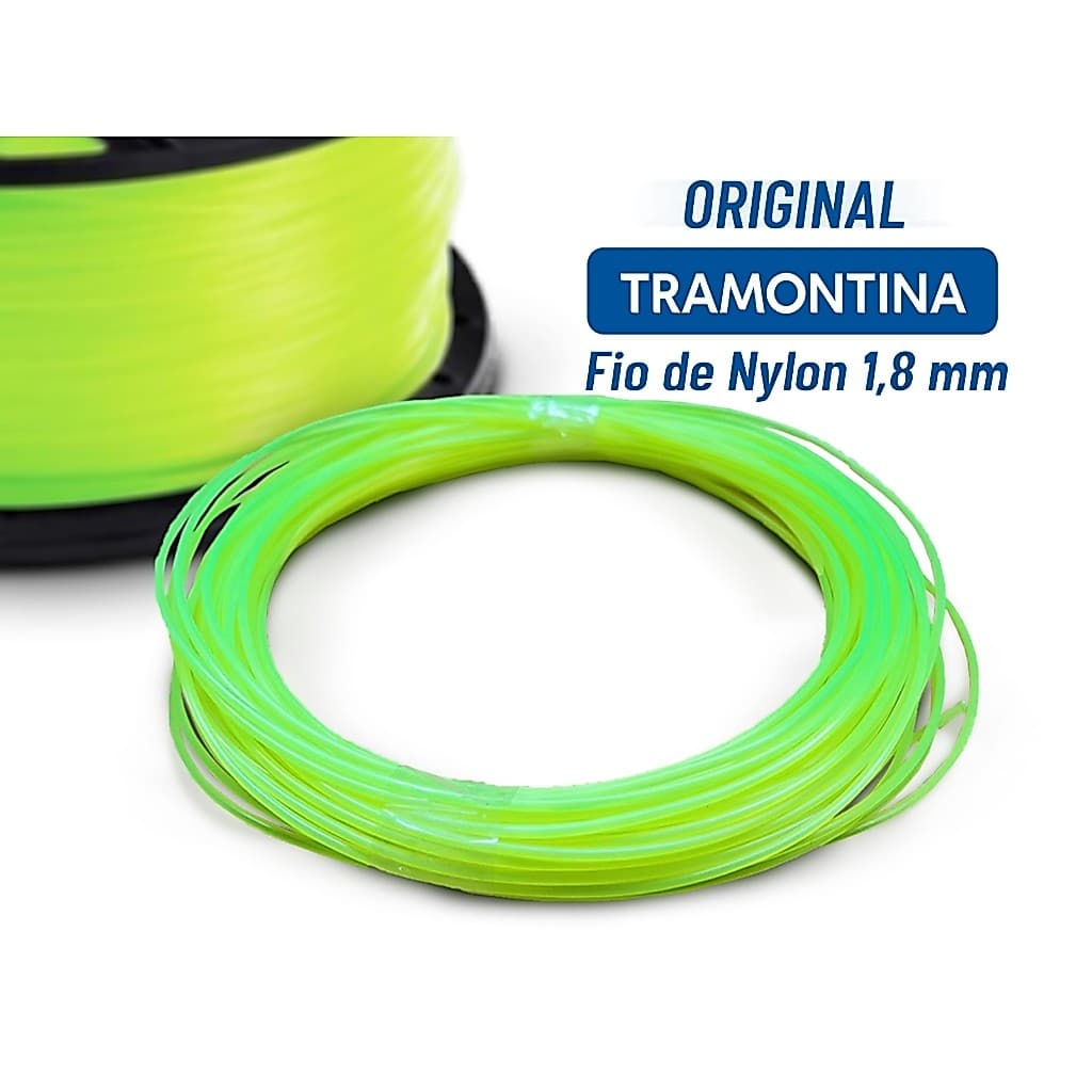 Fio De Nylon 1,8 mm  P/ Aparador Grama Tramontina - 5m a 20m