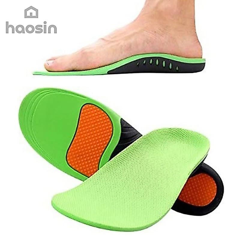 haosin Par de Palmilha Para Fascite Plantar Ortopédica Pé Chato Pisada Pronada Esporão Pés Cansados