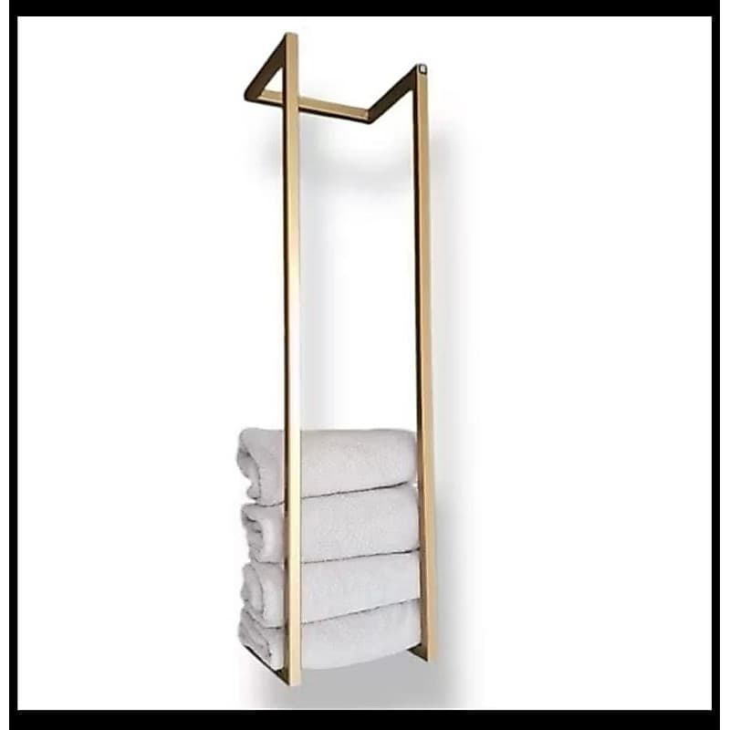 suporte toalheiro porta toalha 60cm por 18cm + brinde 2 bucha e 2 parafusos