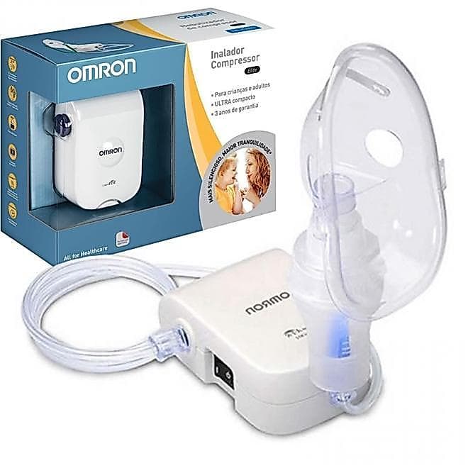 Inalador Compressor Nebulizador Portátil Omron NE-C803 Elite