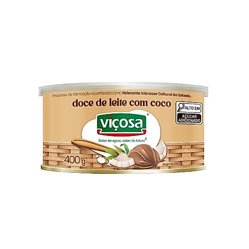 Doce De Leite Viçosa Cremoso Com Coco Lata 400g