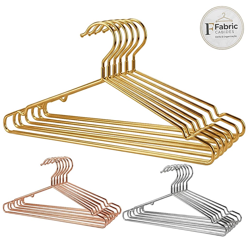 Kit 10 Cabide De Metal Tintureiro