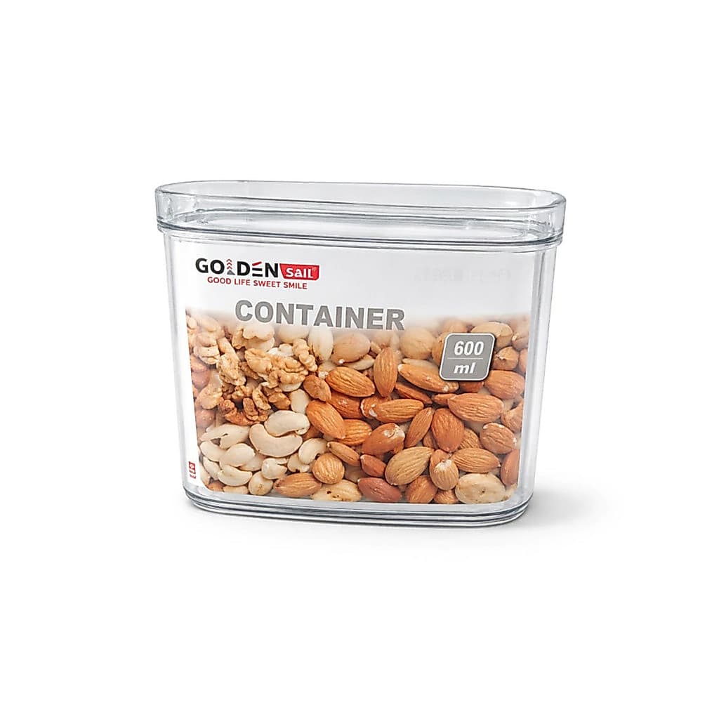 Pote Caixa Organizadora Multiuso Retangular com Tampa 600ml