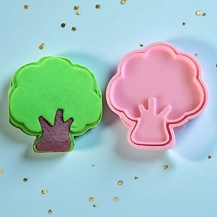 Ejetor e Modelador Para Modelar Massas, Doces e Brigadeiros | Ejetor Árvore Fazendinha | Molde Para Doces de Festa